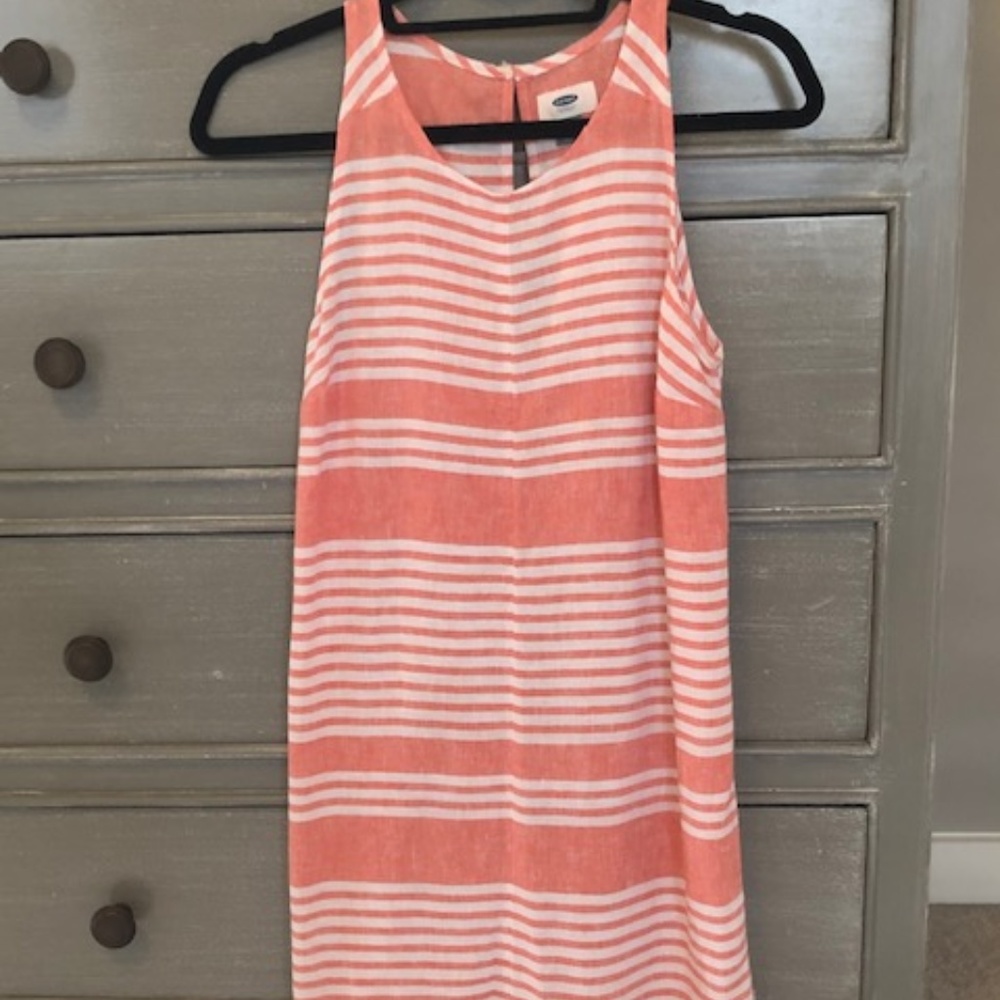 Old Navy linen striped dress